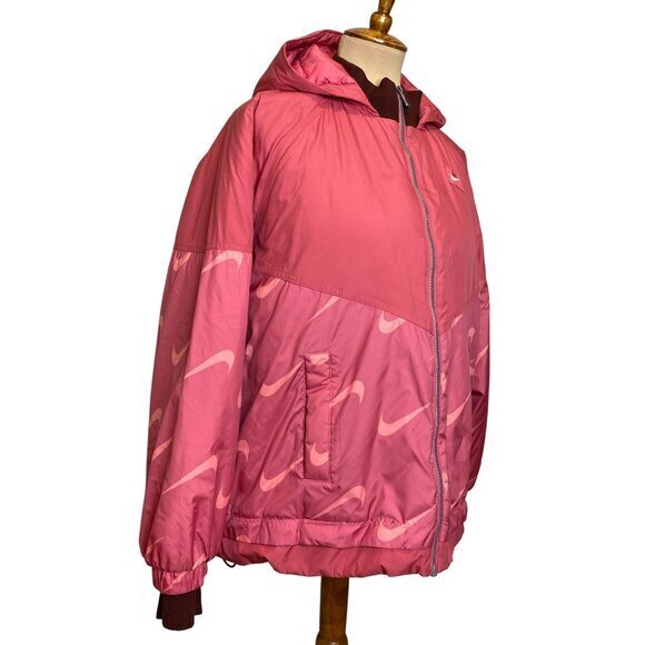 Nike Women's Icon Clash ThermaFIT Hooded Jacket in Archaeo Pink S‎ - Picture 5 of 14